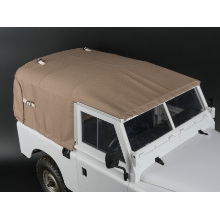 Capote et arceaux en toile souple Boom Racing BRX02393 KUDU (sable) pour Land Rover série 88