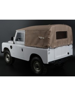 Capote et arceaux en toile souple Boom Racing BRX02393 KUDU (sable) pour Land Rover série 88