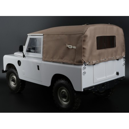 Capote et arceaux en toile souple Boom Racing BRX02393 KUDU (sable) pour Land Rover série 88