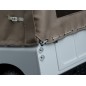 Capote et arceaux en toile souple Boom Racing BRX02393 KUDU (sable) pour Land Rover série 88