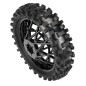 Proline Pneus Dunlop Geomax MX33 CR4 + Jante Arrière Noir PROMOTO-MX PRO1023010
