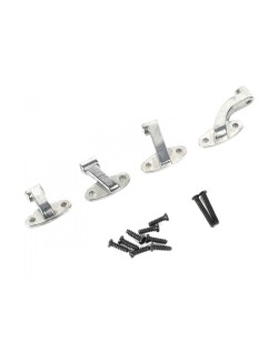 charnières de porte en métal Boom Racing BRX02381S pour Land Rover Série II 88 Station Wagon Argent pour BRX02 88