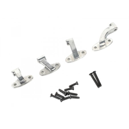 charnières de porte en métal Boom Racing BRX02381S pour Land Rover Série II 88 Station Wagon Argent pour BRX02 88