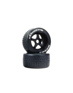 Arrma Pneus Arrière Felony Dboots Hoons Silver ( Médium )  + Jantes (x2) ARA550084