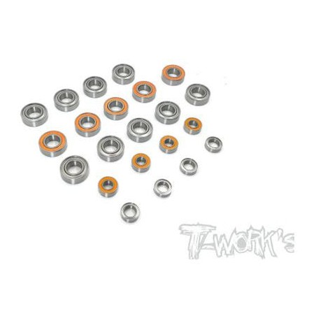 T-Work's Kit roulements 22pcs Kyosho MP9E BBS-MP9E