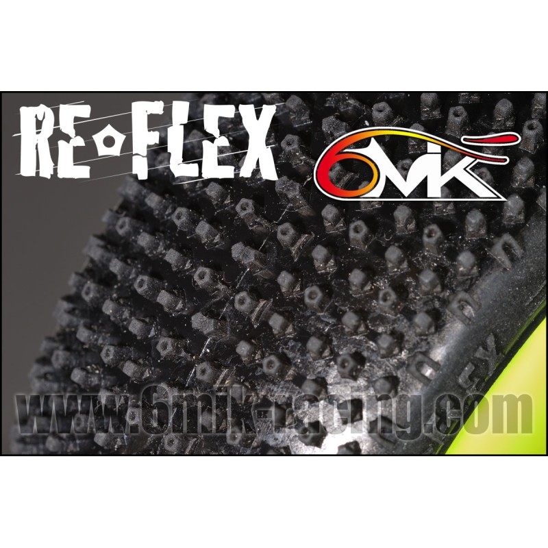 Pneus REFLEX montés collés sur Jantes Ultra jaune