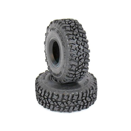 Pneus RC Pit Bull Xtreme Rock Beast à l'échelle 1,55 (composant extraterrestre) avec mousse 3,85 x 1,35, 2 pièces