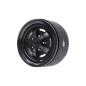 Jantes en aluminium à décalage réglable Boom Racing BRPB058BKBK-NW ProBuild 1,9" Rostyle Classic étroites (2) Noir/Noir