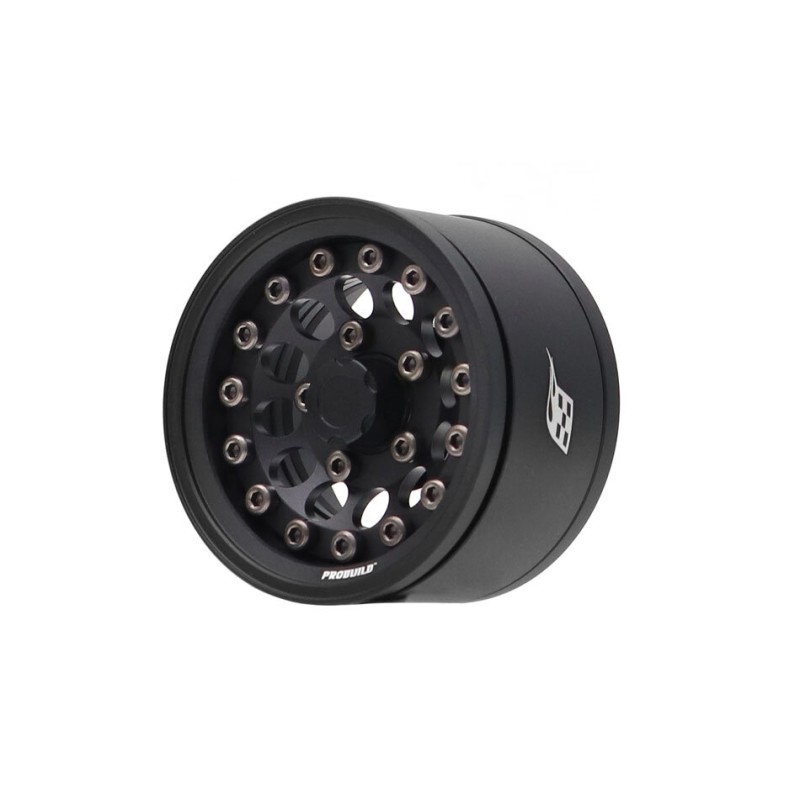 Jantes en aluminium réglable Boom Racing BRPB155013MBKMBK ProBuild 1,55" R12 (2) Noir mat/Noir mat