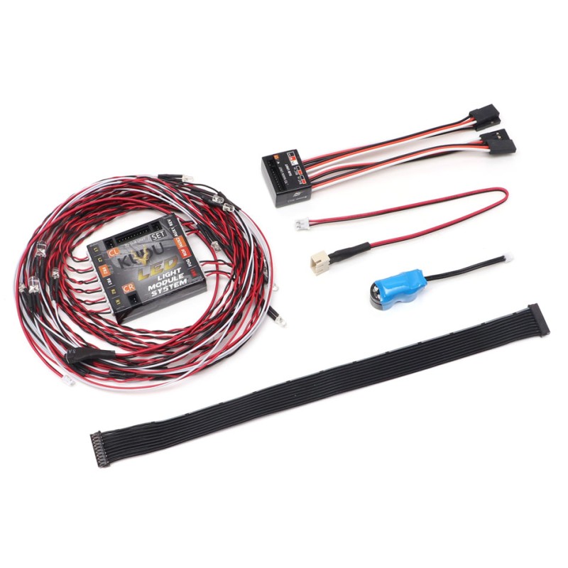 Système de module d'éclairage LED Boom Racing BRTLB001 KUDU pour Land Rover série BRX02 pour BRX02 109