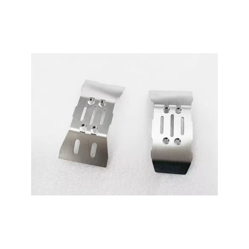 Protection de châssis avant et arrière en acier inoxydable, 2 pièces, pour Arrma 1/14 Mojave Grom RC