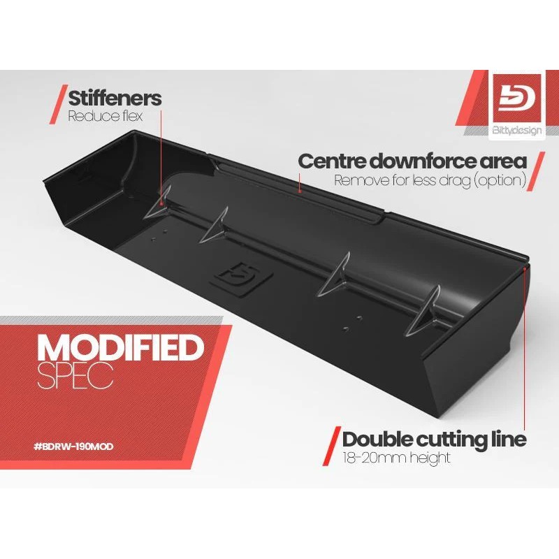 Bittydesign Aileron hard 1900mm Modified Spec BDRW-190MOD