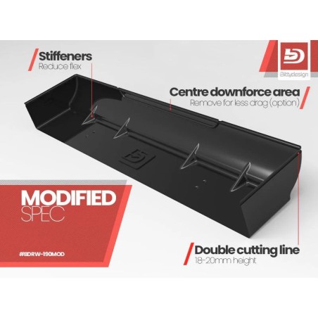 Bittydesign Aileron hard 1900mm Modified Spec BDRW-190MOD