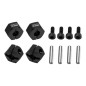 moyeu de roue en aluminium 12 mm noir GPM TRX MiniMaxx