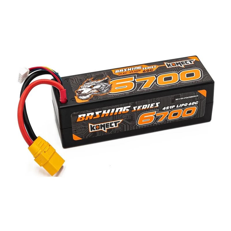 Konect Lipo 14.8v 6700mah 60C 4S1P Bash XT90