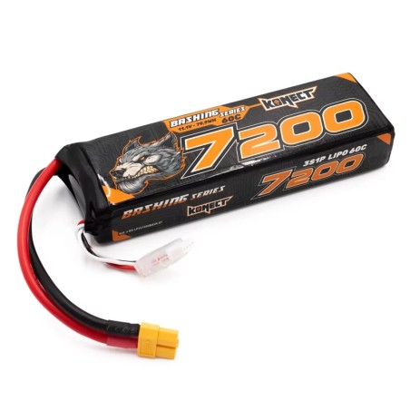 Konect Lipo 11.1v 7200mah 60C 3S1P Bash XT60