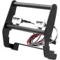 pare-chocs avant en acier inoxydable avec lumière LED anti-collision pour 4 pièces de voiture RC TRX4 1/10