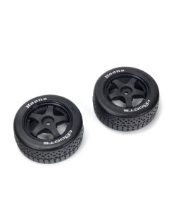 Arrma Pneus  dBoots Hoons 35/085 2.4 (Blanc) Ceinturée 5 branches