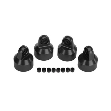 Traxxas Bouchons d'amortisseur GTX Alu Noir PTFE (x4) 7764X