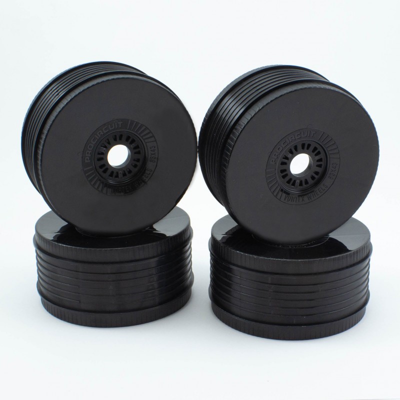 Jantes Procircuit Noires Vortex V2 (4 pièces) - PROCIRCUIT - PCY2103-B
