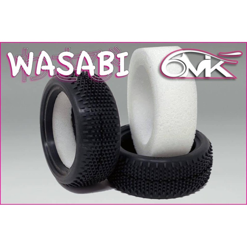 Pneus WASABI avant 4x4 + Mousses (la paire) 6-MIK