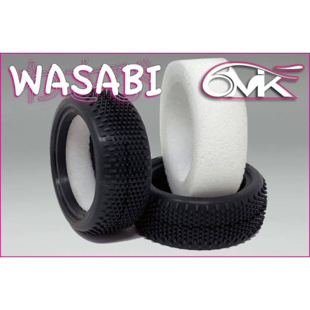 Pneus WASABI avant 4x4 + Mousses (la paire) 6-MIK