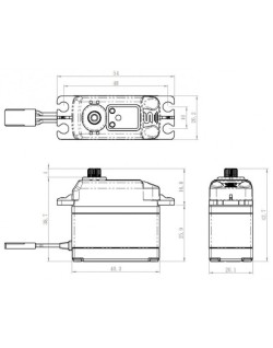 SB-2271SG Servo 20Kg 0,065s HV Brushless Black Edition