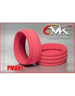 Inserts de pneus 1/8e TT "ULTRA" 2018 rouge (la paire) 6-MIK