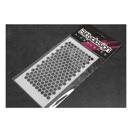 Pochoir en vinyle Bittydesign - Nid d'abeille V1 grand format