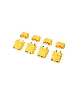 Connecteurs - XT-90H - avec capuchon - contacts dorés - mâle - 4 Pcs