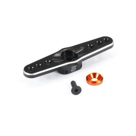 FASTRAX 23T DOUBLE SERVO HORN EN ALUMINIUM NOIR (KO/SANWA)