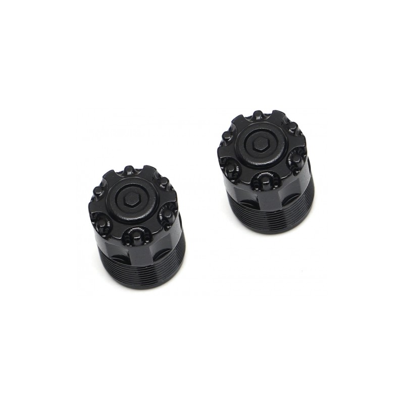Cache moyeu central avant Boom Racing BRW780909/COVERF pour roues Boom Racing 1,55" / 1,9" Steelie Beadlock (série XT5)