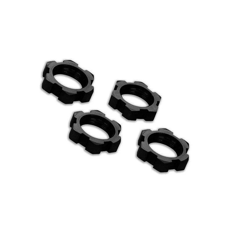 Traxxas Ecrous de Roues 17mm alu Noir (x4) 7758A