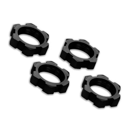 Traxxas Ecrous de Roues 17mm alu Noir (x4) 7758A