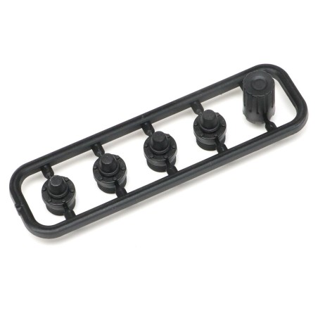Boom Racing BRW780944 Retro Nylon Center Wheel Cap (4) (XT5 Series) w/ Tool for BRX02 109