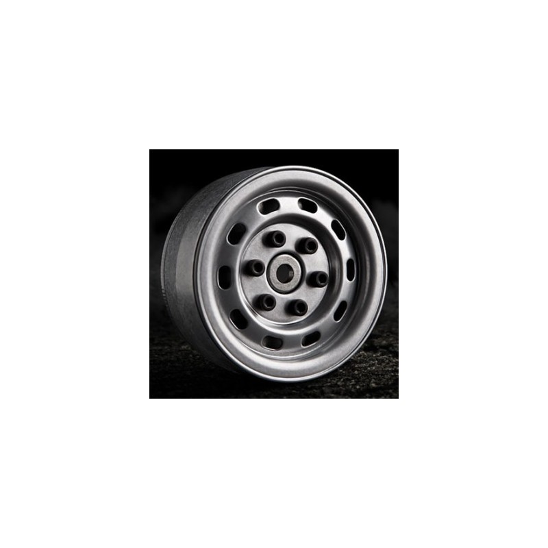 1.9 SR02 BEADLOCK WHEELS (SEMIGLOSS SILVER) (2) GMA70172