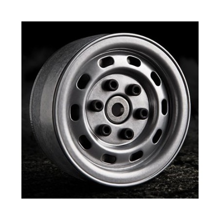 1.9 SR02 BEADLOCK WHEELS (SEMIGLOSS SILVER) (2) GMA70172