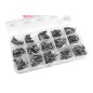 Team Corally - Screw Set M4 - Hex Flat Head - DIN 7991 - Steel Black - 10.9 Grade - 15 Sizes - 265 pcs