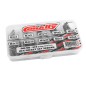 Team Corally - Jeu de vis - Vis sans tête - M3 - M4 - M5 - DIN 916 - Acier noir - Grade 12.9 - 10 tailles - 370 pièces