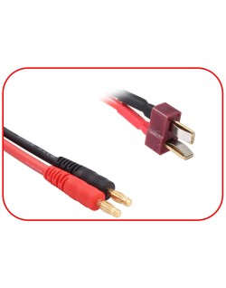Câble de charge Banane pour T-Plug 30cm