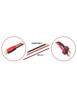 Câble de charge Banane pour T-Plug 30cm