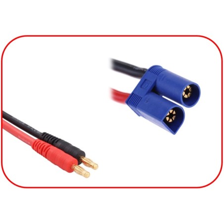 Câble de charge Banane pour EC5 30cm