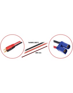 Câble de charge Banane pour EC5 30cm