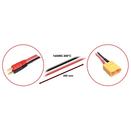 Câble de charge Banane pour XT60 30cm