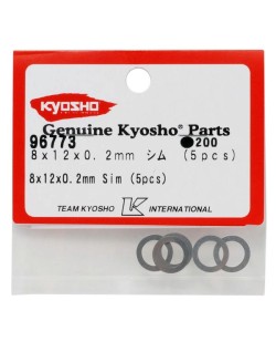 KYOSHO - RONDELLES DE CALAGE 8X12X0.2MM. (5) 96773