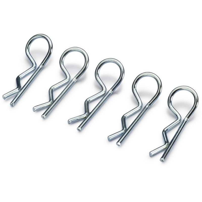 Clips carrosserie moyen / Argent (10 pcs)