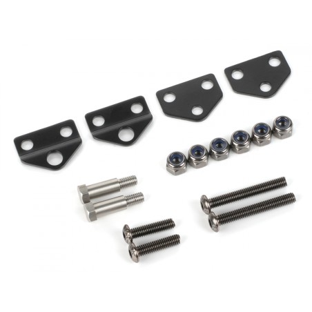 Boom Racing BRX02395 KUDU Support avant à grand dégagement pour ressorts à lames arrière BRX02