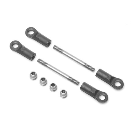 Boom Racing BRLC7064C acier inoxydable M4x40 Anti-Wrap Bar (2) pour BRX01 & BRX02 ressort à lame arrière pour BRX01