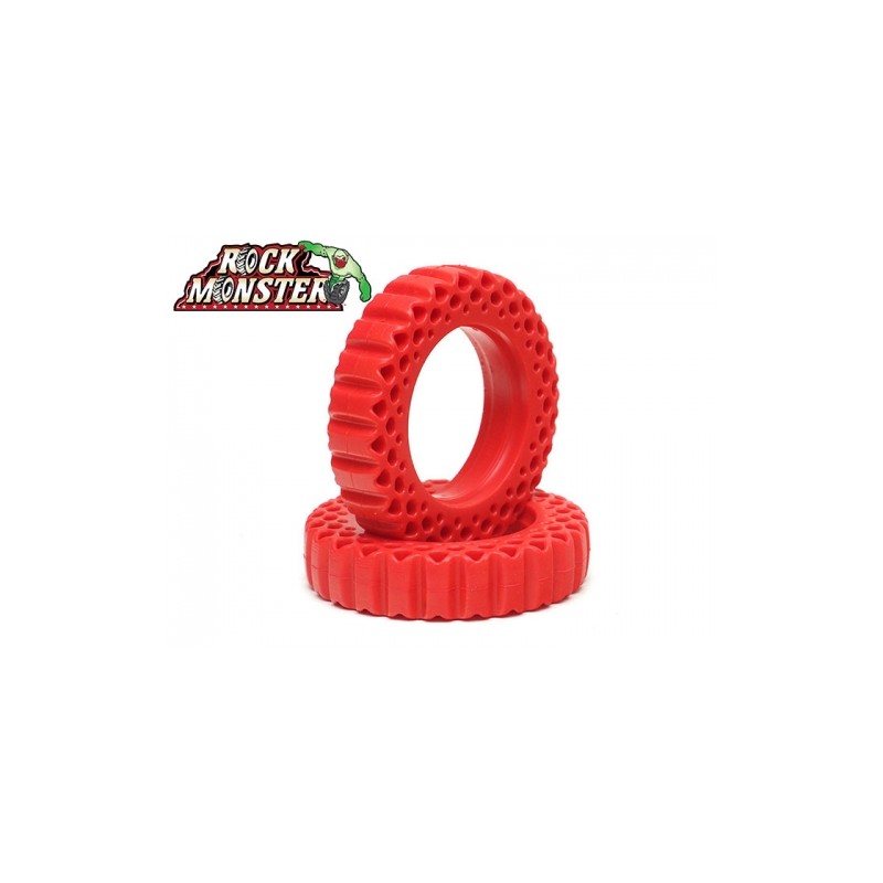 Inserts de pneu Boom Racing Rock Monster RED en silicone 90 x 21 mm pour Landy Classic