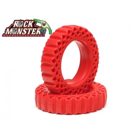 Inserts de pneu Boom Racing Rock Monster RED en silicone 90 x 21 mm pour Landy Classic